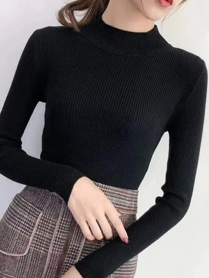 Mock Neck Women Sweater